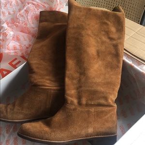 Brown Suede Kors Michael Kors slouch suede boots-8